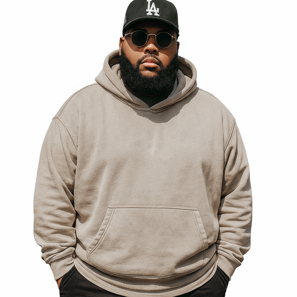 CORE COLLECTIVE BIG & TALL GRASSROOTS LIQUID WASH PULLOVER HOODIE
