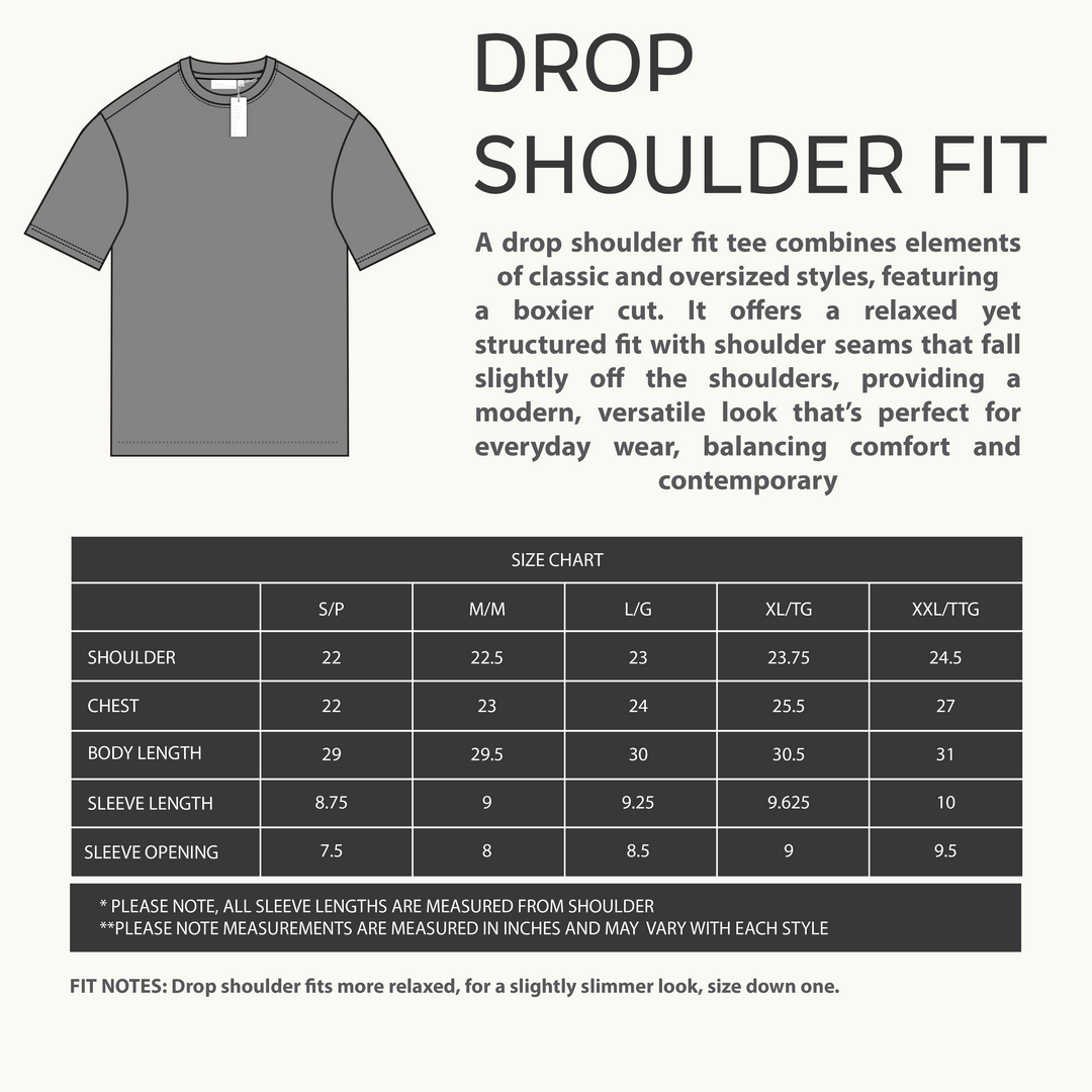 CORE COLLECTIVE GRASSROOTS LIQUID WASH DROP SHOULDER SS TEE