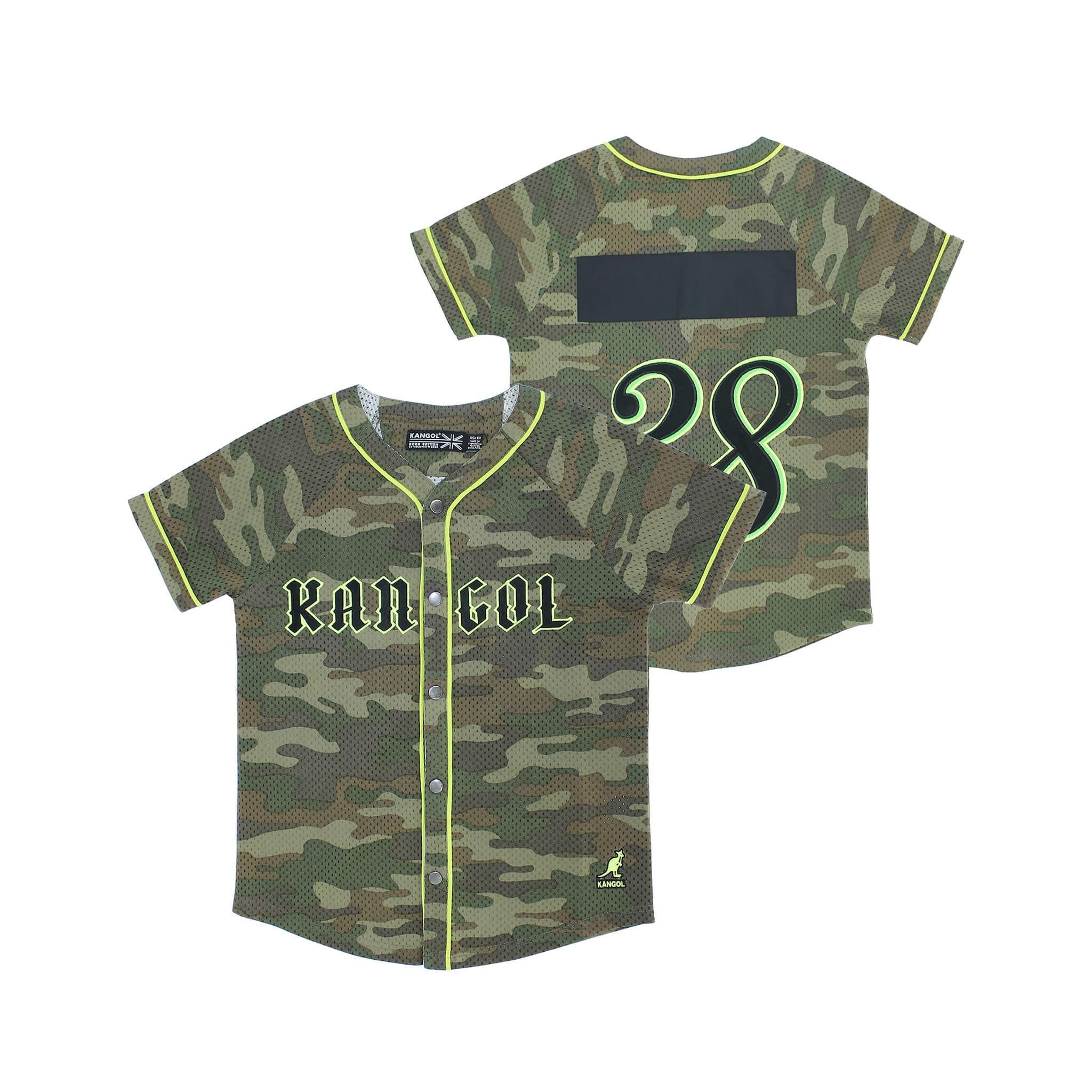 Kangol Camo Baseball Style Top Army Green Camo Xs