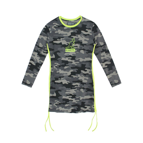 Kangol Camo Perfect Fit Dress with Long Sleeves - Fashion Hub Club