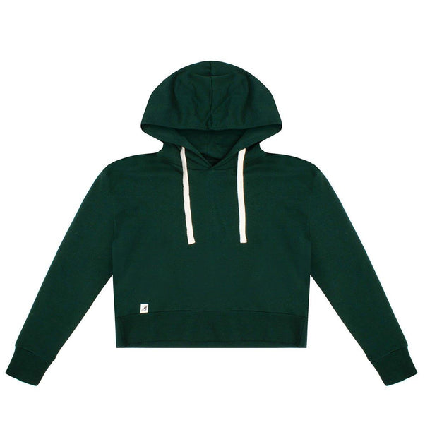 Kangol Ladies Recycled Fleece Crop Hoodie - Fashion Hub Club
