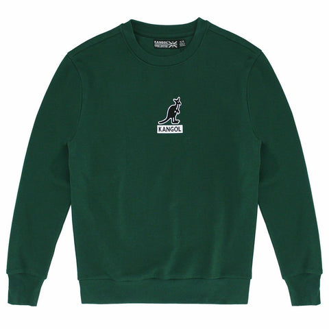 Kangol Logo Basics Popover Crewneck Fleece Sweatshirt - Fashion Hub Club