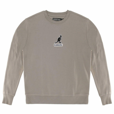 Kangol Logo Basics Popover Crewneck Fleece Sweatshirt - Fashion Hub Club