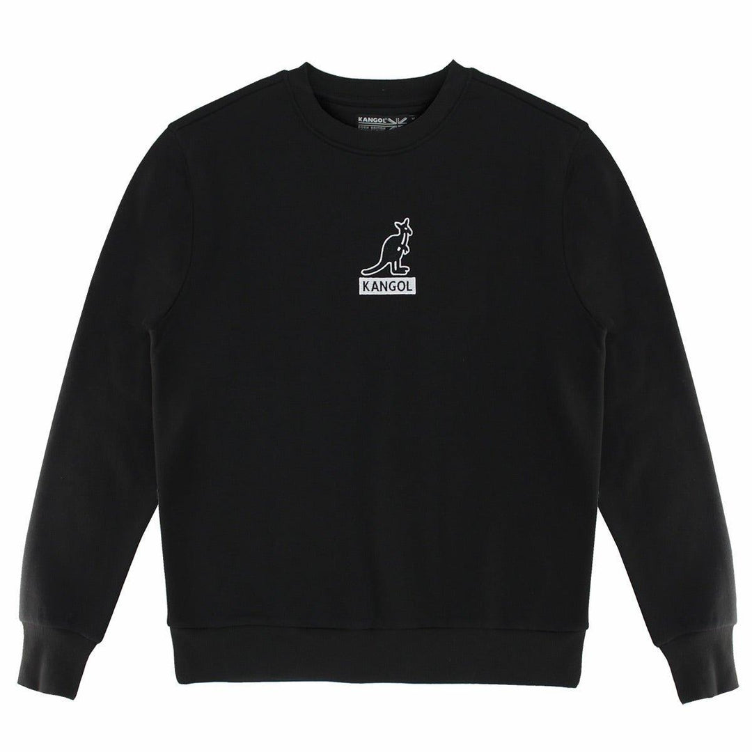 Kangol Logo Basics Popover Crewneck Fleece Sweatshirt - Fashion Hub Club