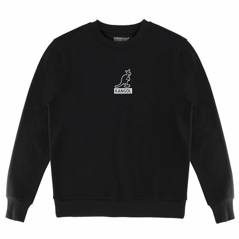 Kangol Logo Basics Popover Crewneck Fleece Sweatshirt - Fashion Hub Club