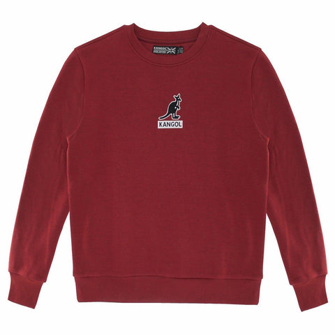Kangol Logo Basics Popover Crewneck Fleece Sweatshirt - Fashion Hub Club