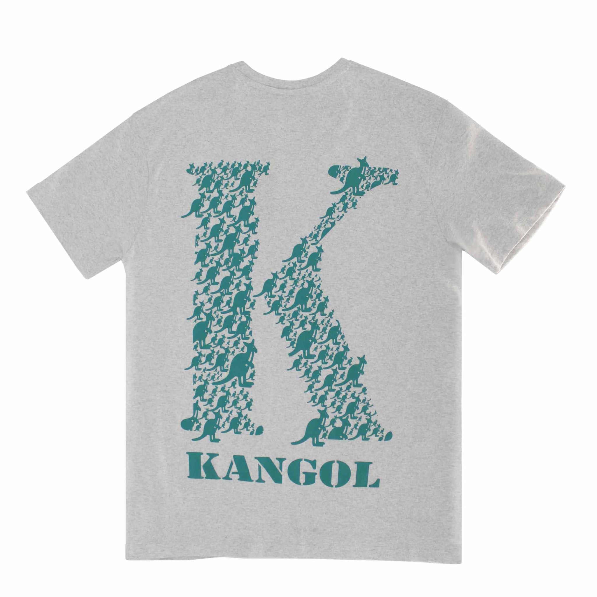 KANGOL LOGO'D OUT K PRINTED SHORT SLEEVE TEE - Fashion Hub Club