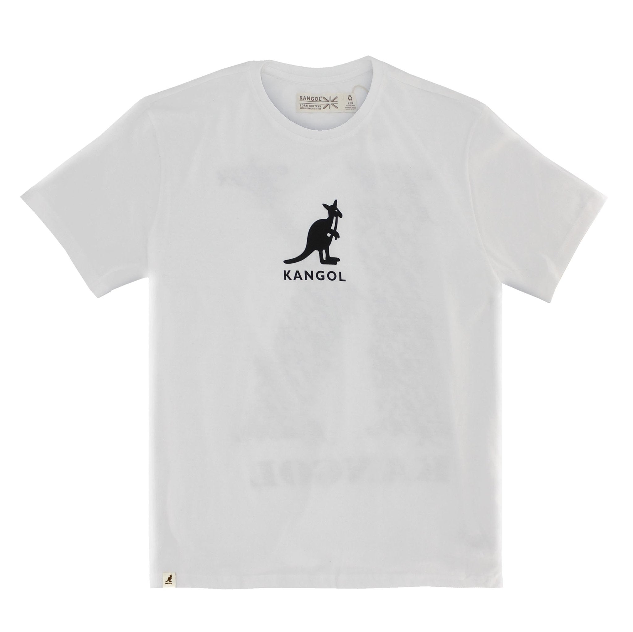 KANGOL LOGO'D OUT K PRINTED SHORT SLEEVE TEE - Fashion Hub Club