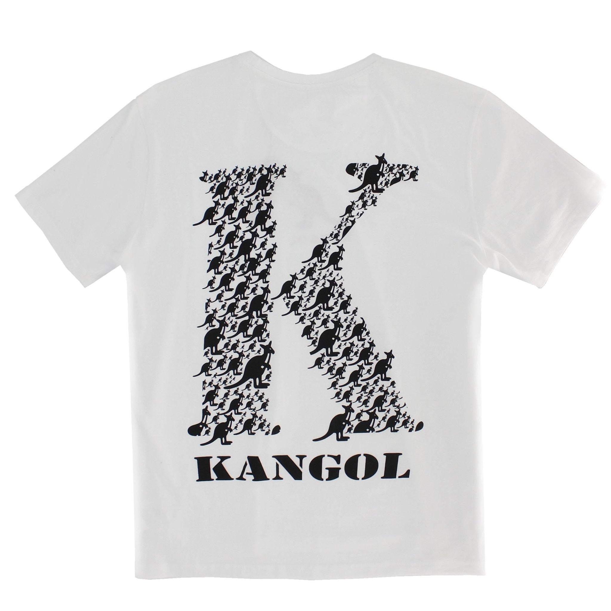 KANGOL LOGO'D OUT K PRINTED SHORT SLEEVE TEE - Fashion Hub Club