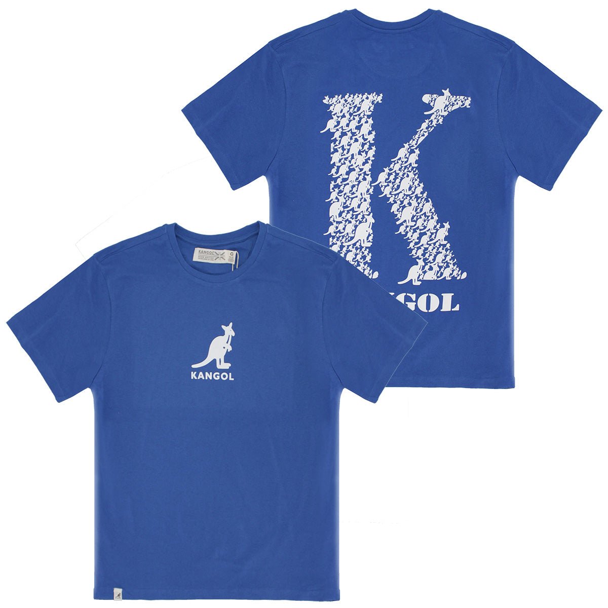 KANGOL LOGO'D OUT K PRINTED SHORT SLEEVE TEE - Fashion Hub Club