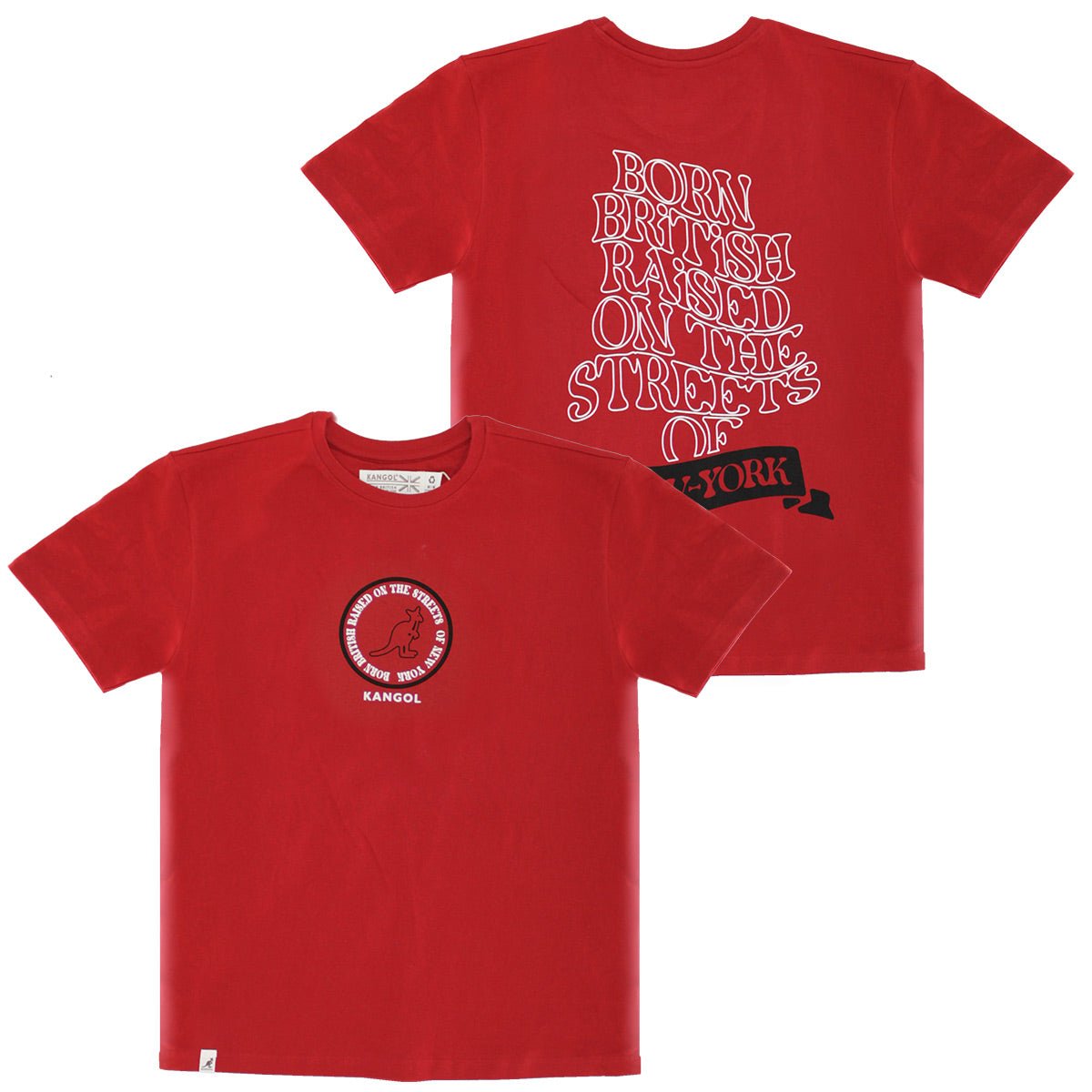KANGOL RETRO BANNER PRINTED SHORT SLEEVE TEE - Fashion Hub Club