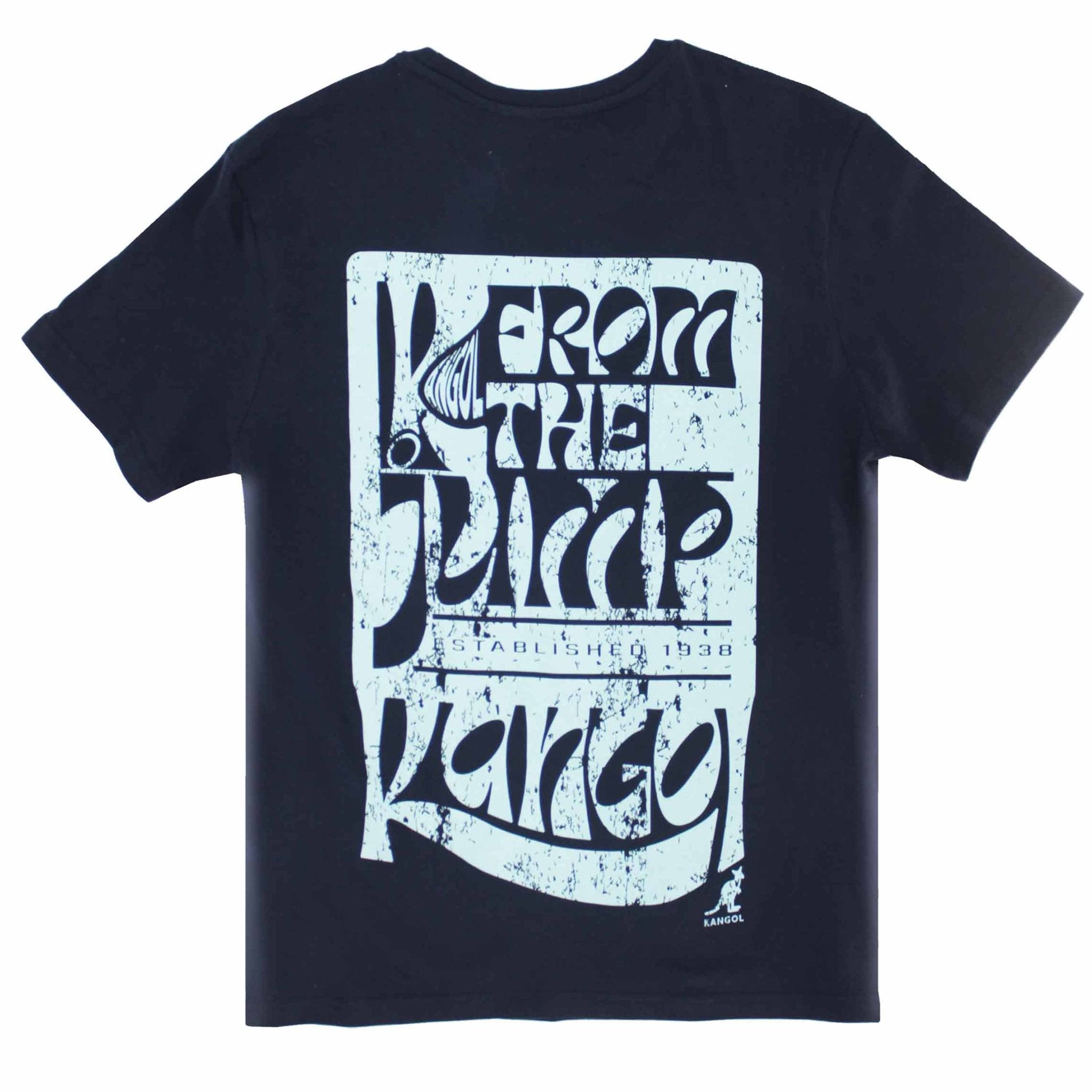 KANGOL SUPER WAVY PRINTED SHORT SLEEVE TEE - Fashion Hub Club