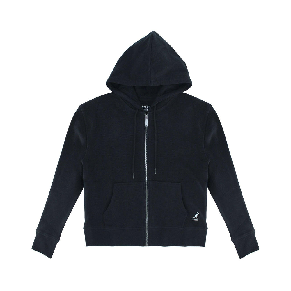 Kangol Women's Waffle Full Zip Hoodie - Fashion Hub Club