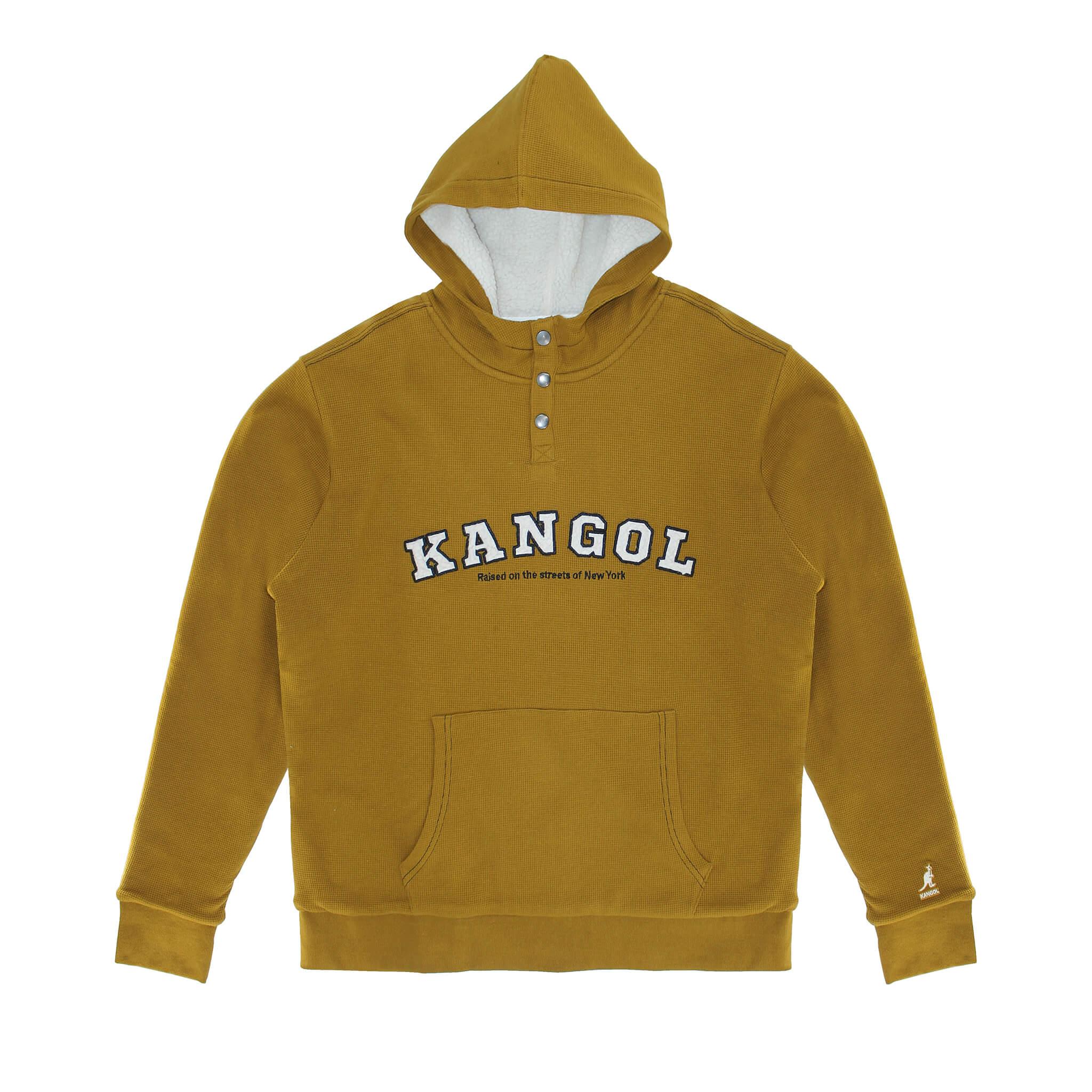 Kangol Workwear Sherpa Lined Waffle Hoodie - Fashion Hub Club