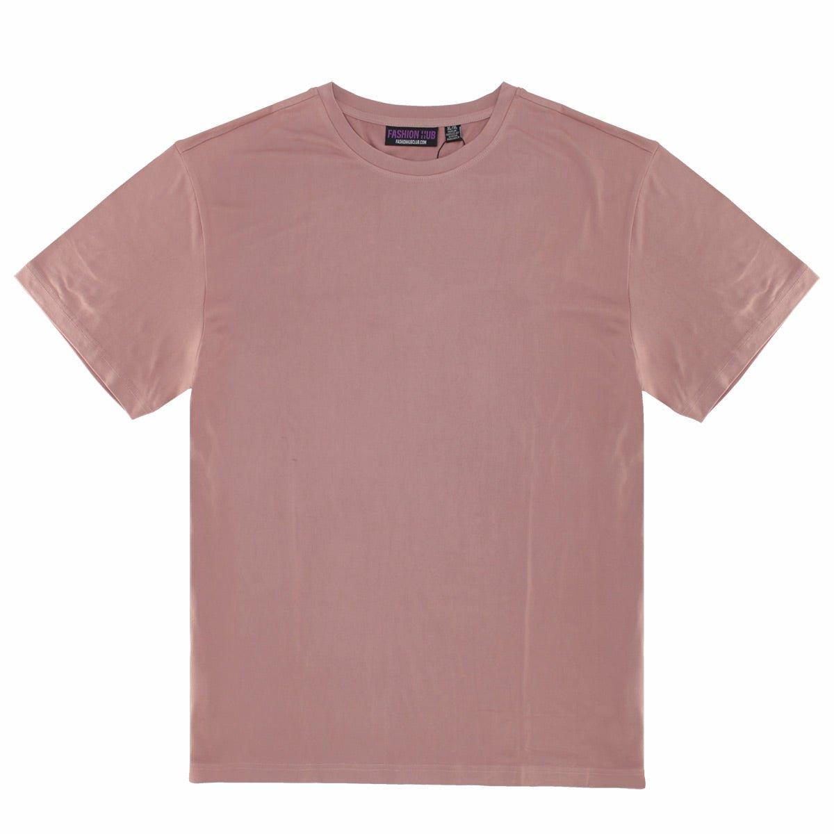 Rose Better Basics Ultra-Soft Crewneck Short Sleeve T-Shirt by Fashion Hub - Fashion Hub Club