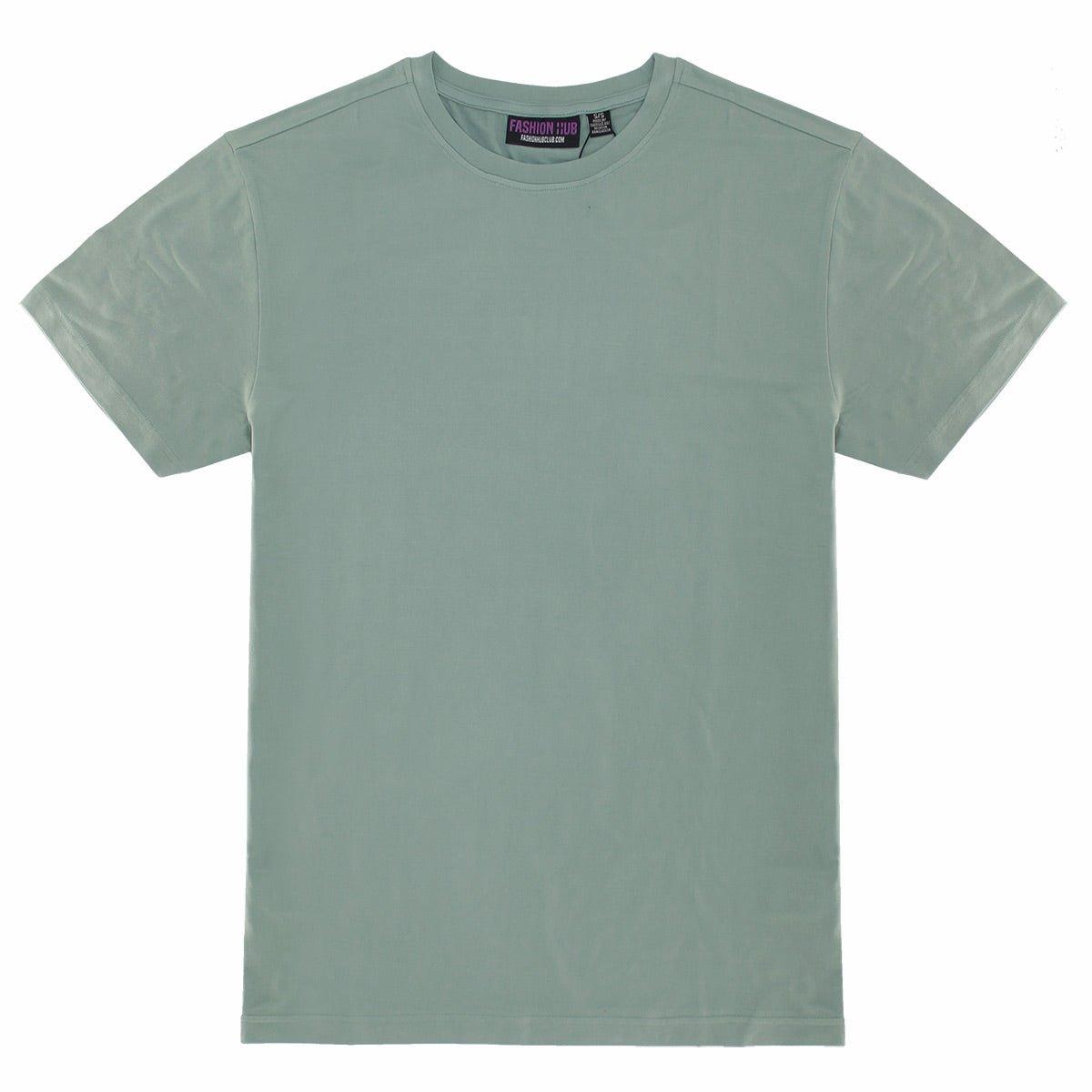 Sage Better Basics Ultra-Soft Crewneck Short Sleeve T-Shirt by Fashion Hub - Fashion Hub Club